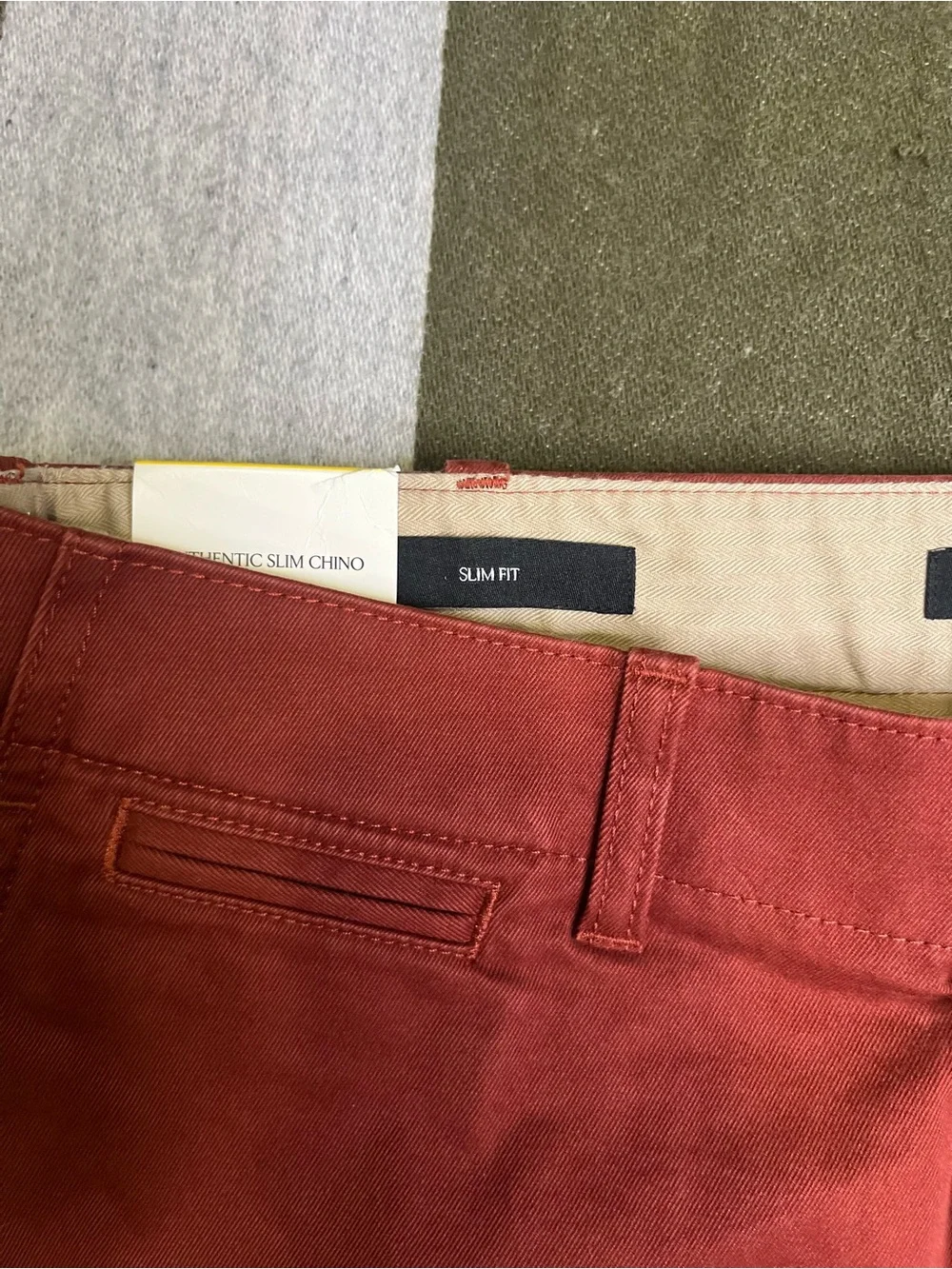Banana Republic Rust Red Chinos - Slim Straight